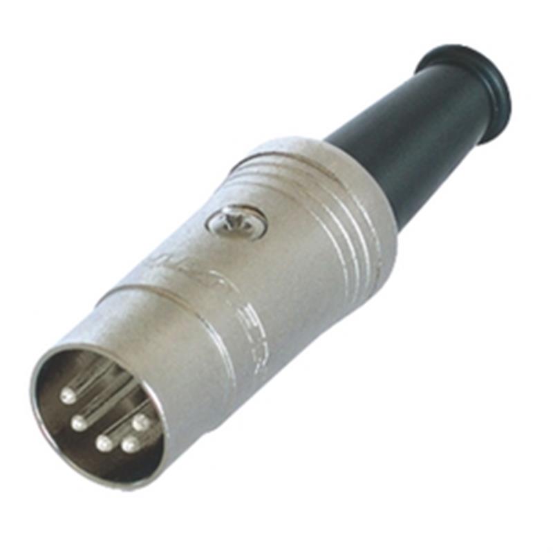 Connector DIN Male Zilver