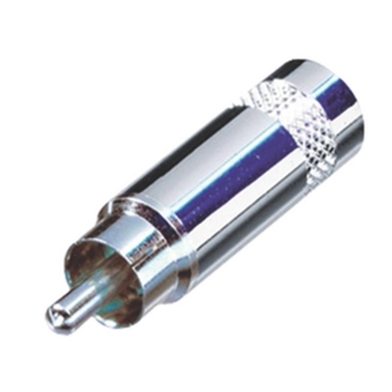 Connector RCA Male Zilver