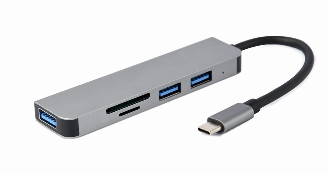 USB Type-C 3-poorts USB-hub USB3 1 USB 2 0 met kaartlezer
