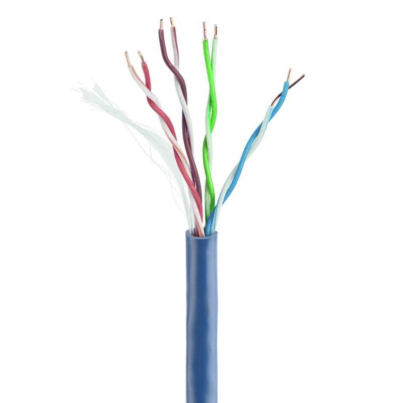 UTP Cat5E kabel CCA stug 305 meter - Blauw