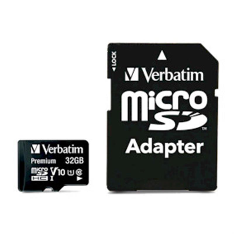 Verbatim Premium flashgeheugen 32 GB MicroSDHC Klasse 10