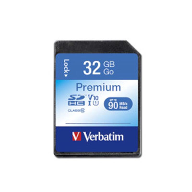 Verbatim Premium flashgeheugen 32 GB SDHC Klasse 10