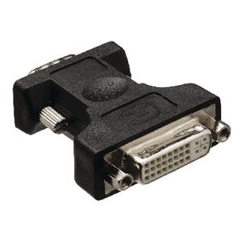 VGA-Adapter VGA Male - DVI-I 24+5-Pins Female Zwart