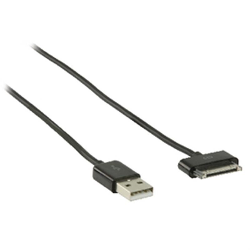 Data en Oplaadkabel Apple Dock 30-Pins - USB A Male 2.00 m Zwart