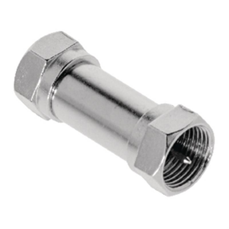 Coax-Adapter F F-Male - F-Male Zilver