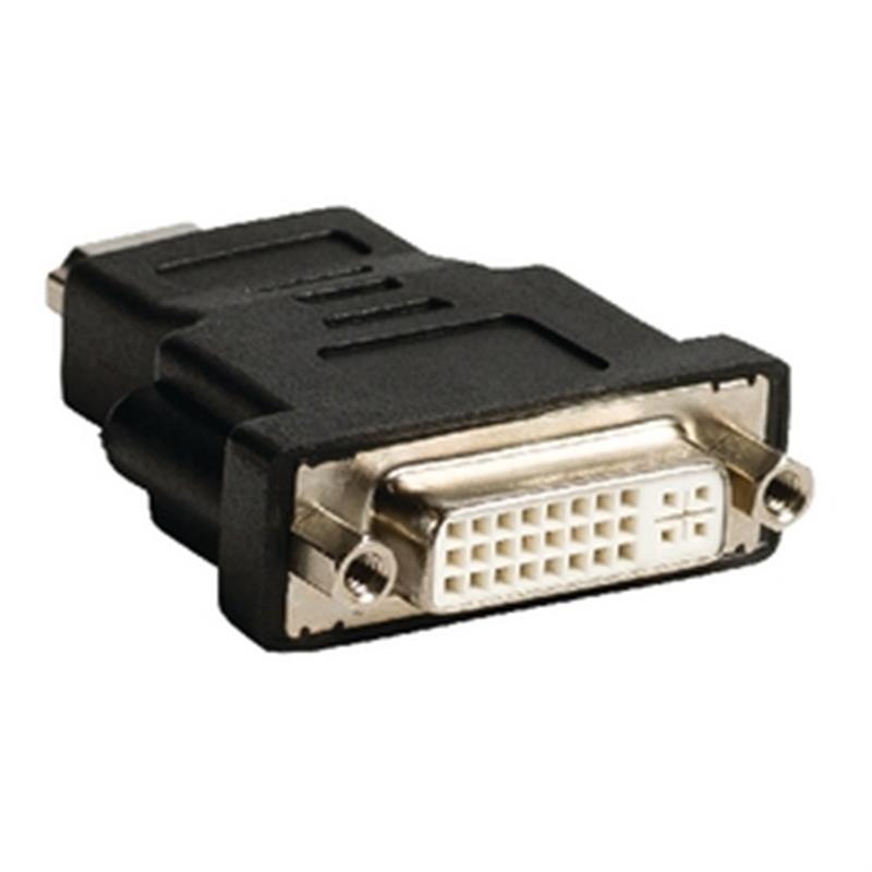 High Speed HDMI met Ethernet Adapter HDMI-Connector - DVI-D 24+1-Pins Female Zwart