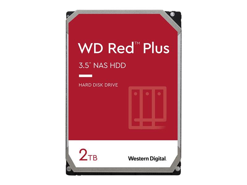 Western Digital RED PLUS HDD 2TB SATA3 5400 RPM 64 MB 147 MB s