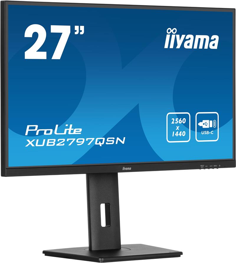 iiyama ProLite XUB2797QSN-B2 computer monitor 68,6 cm (27"") 2560 x 1440 Pixels 2K Ultra HD LED Zwart