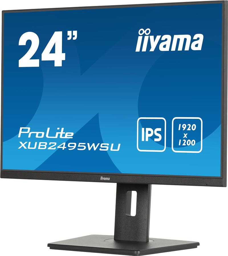 iiyama ProLite XUB2495WSU-B7 computer monitor 61 cm (24"") 1920 x 1200 Pixels 4K Ultra HD LED Zwart