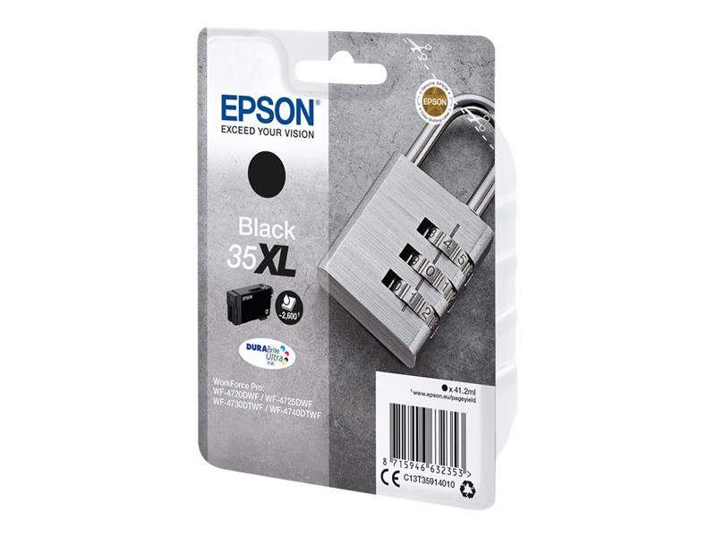 Epson Padlock Singlepack Black 35XL DURABrite Ultra Ink