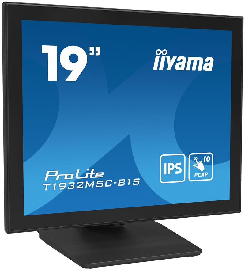 iiyama ProLite T1932MSC-B1S computer monitor 48,3 cm (19"") 1280 x 1024 Pixels Full HD LED Touchscreen Tafelblad Zwart