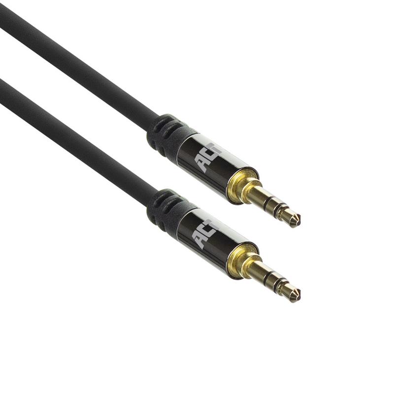 ACT AC3611 audio kabel 3 m 3.5mm Zwart