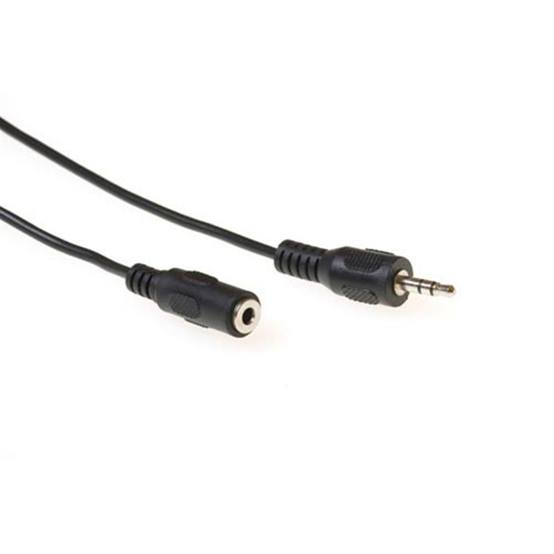 ACT AK2031 audio kabel 5 m 3.5mm Zwart