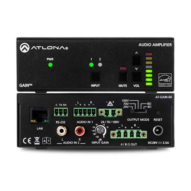 Atlona Stereo mono power amplifier 60 watt