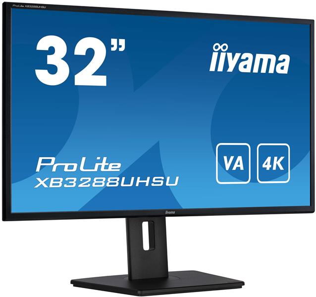 iiyama ProLite XB3288UHSU-B5 computer monitor 80 cm (31.5"") 3840 x 2160 Pixels 4K Ultra HD LCD Zwart