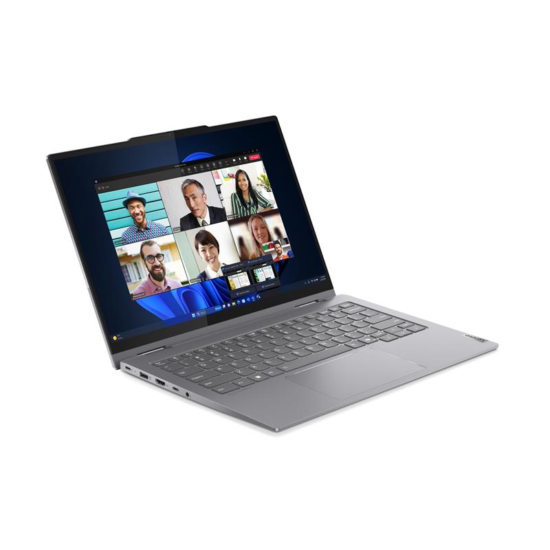 Lenovo ThinkBook 14 Intel Core Ultra 7 155U Hybride (2-in-1) 35,6 cm (14"") Touchscreen WUXGA 16 GB DDR5-SDRAM 512 GB SSD Wi-Fi 6E (802.11ax) Windows 