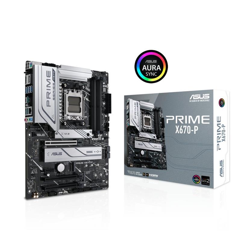 ASUS PRIME X670-P AMD X670 Socket AM5 ATX