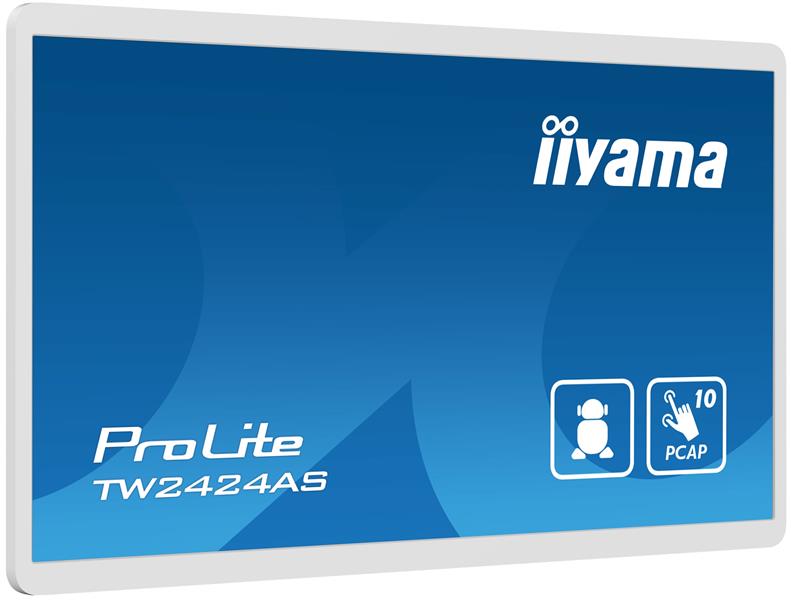 iiyama TW2424AS-W1 beeldkrant Digitale signage flatscreen 60,5 cm (23.8"") Wifi 250 cd/m² 4K Ultra HD Zwart Touchscreen Type processor Android 24/7