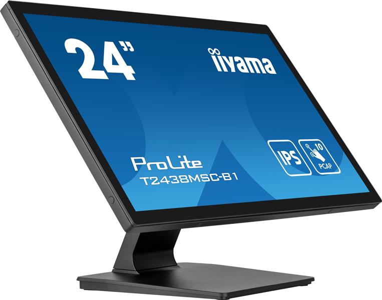 iiyama ProLite computer monitor 60,5 cm (23.8"") 1920 x 1080 Pixels Full HD LED Touchscreen Zwart