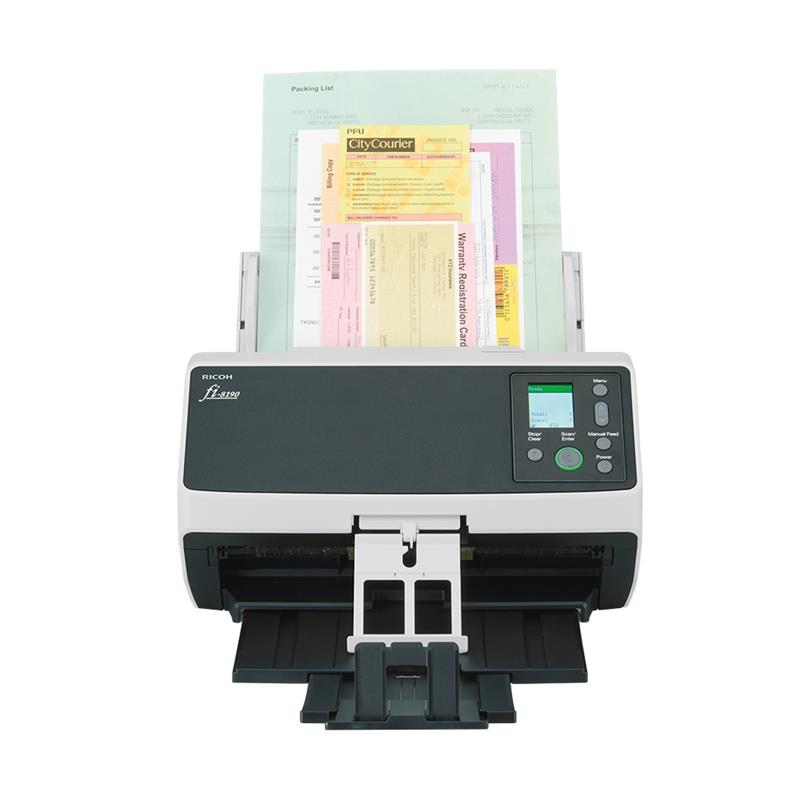 Ricoh fi-8190 ADF-/handmatige invoer scanner 600 x 600 DPI A4 Zwart, Grijs