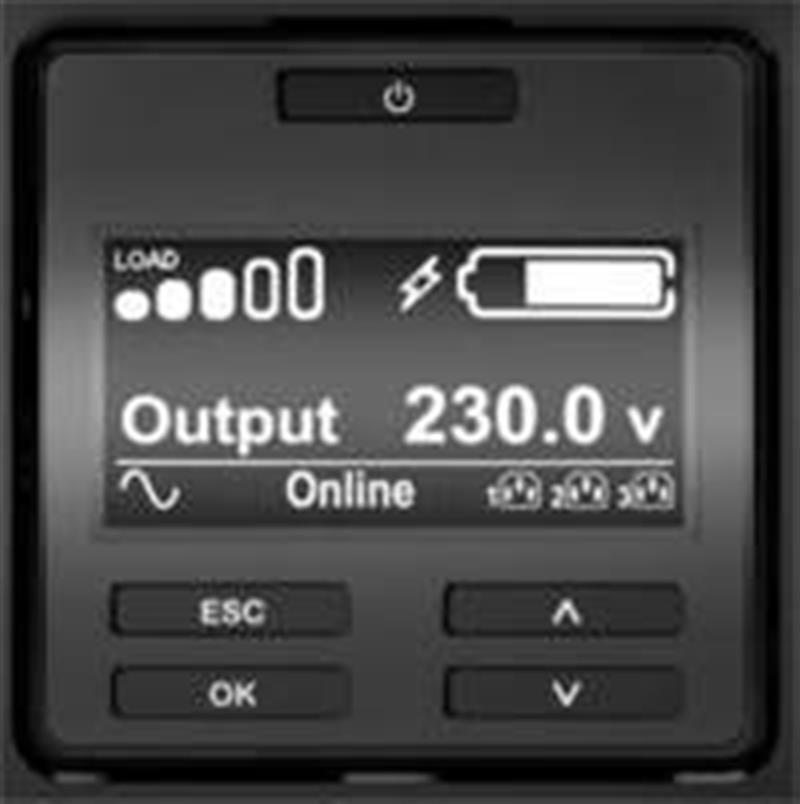APC Smart-UPS On-Line 3000VA noodstroomvoeding 8x C13, 2x C19 uitgang, rackmountable