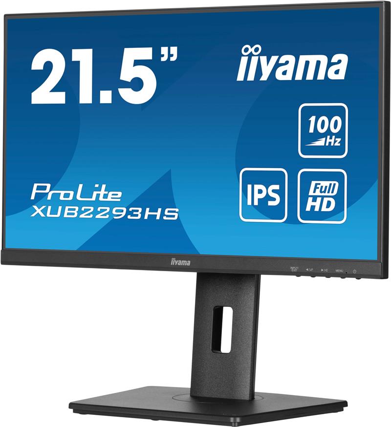 iiyama ProLite XUB2293HS-B6 computer monitor 54,6 cm (21.5"") 1920 x 1080 Pixels Full HD LED Zwart