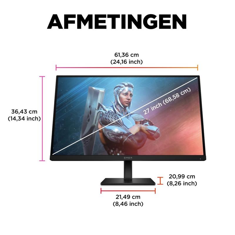 HP OMEN by HP OMEN by 27 inch FHD 165 Hz gaming monitor - OMEN 27