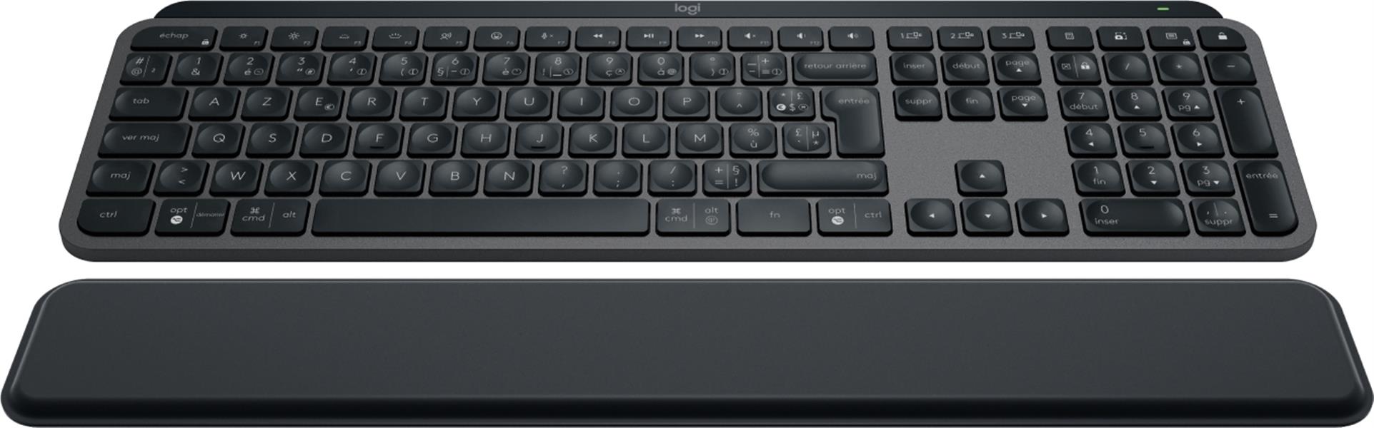 Logitech MX Keys S toetsenbord RF-draadloos + Bluetooth AZERTY Frans Grafiet