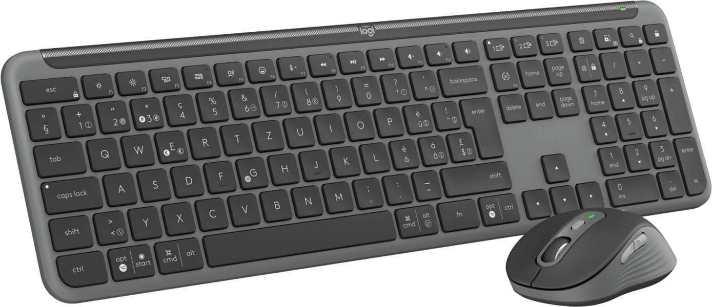 Logitech MK950 Signature for Business toetsenbord Inclusief muis RF-draadloos + Bluetooth Grafiet