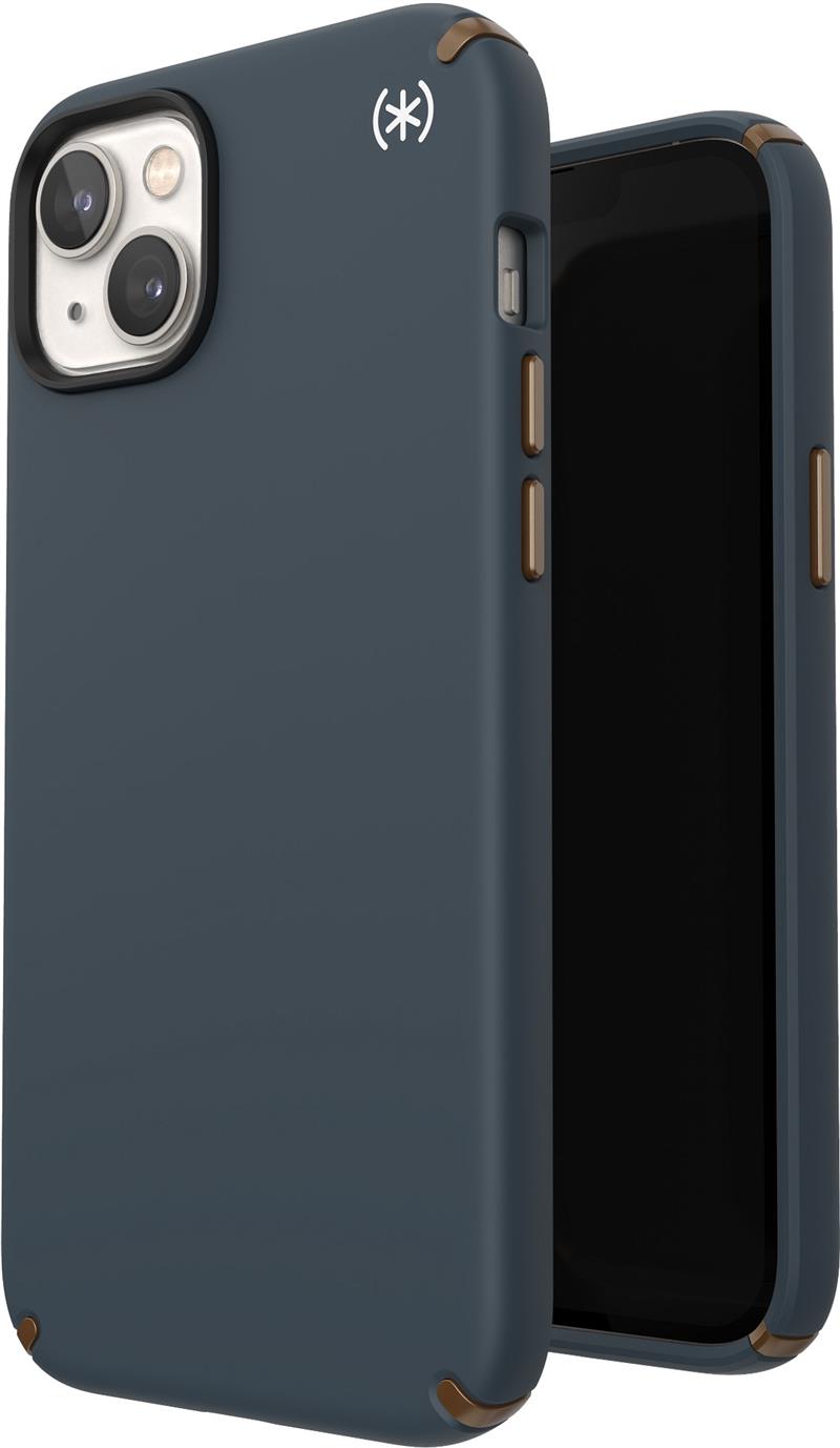 Speck Presidio2 Pro + MS Apple iPhone 14 Plus/15 Plus Charcoal Grey- with Microban