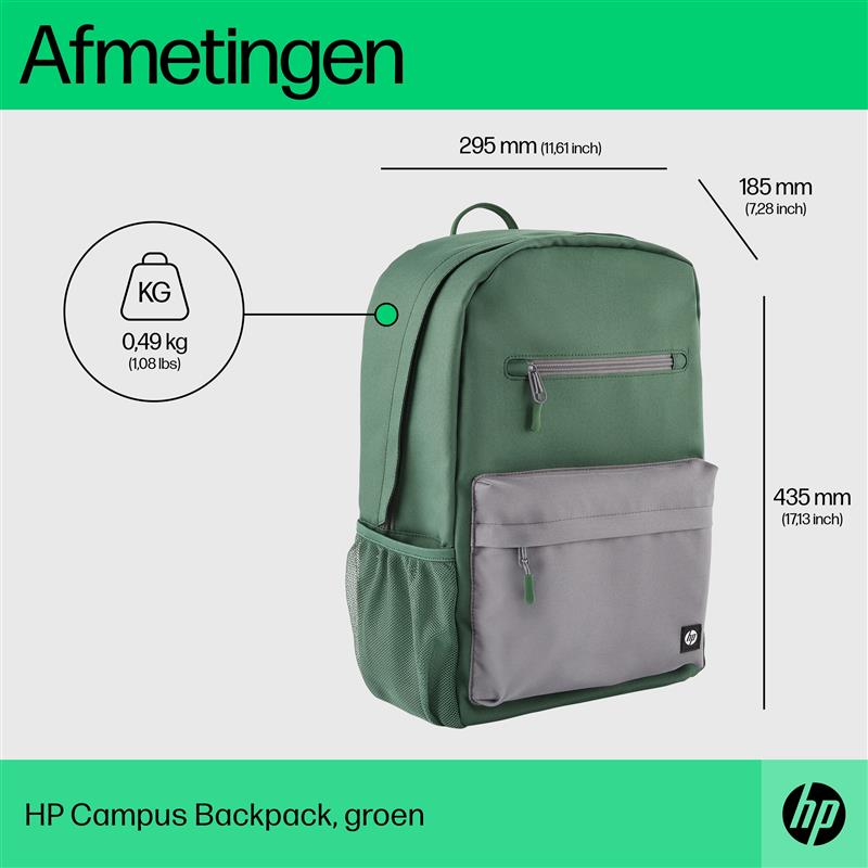 HP Campus Backpack, groen