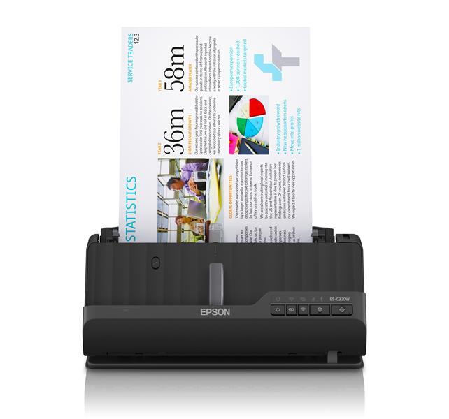 Epson ES-C320W Scanner met ADF + invoer voor losse vellen 600 x 600 DPI A4 Zwart