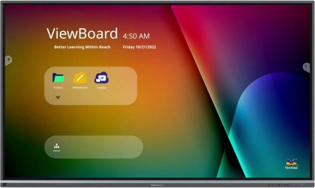 ViewBoard 50serie touchscreen - 75inch - UHD - Android 11 0 - IR 400 nits - 2x15W sub 16W - USB-C - 8 64GB