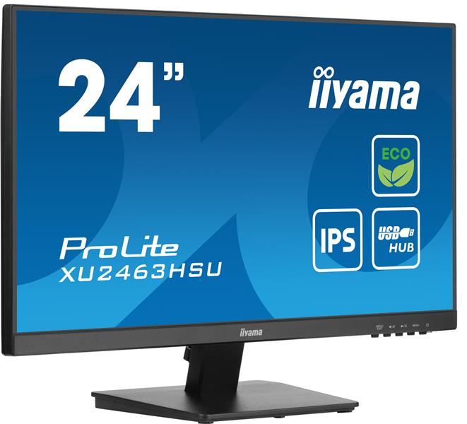 iiyama ProLite XU2463HSU-B1 computer monitor 60,5 cm (23.8"") 1920 x 1080 Pixels Full HD LED Zwart