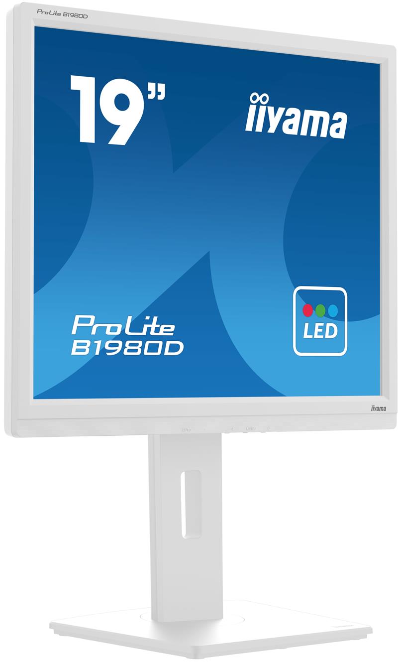 iiyama ProLite B1980D-W5 computer monitor 48,3 cm (19"") 1280 x 1024 Pixels SXGA LCD Wit