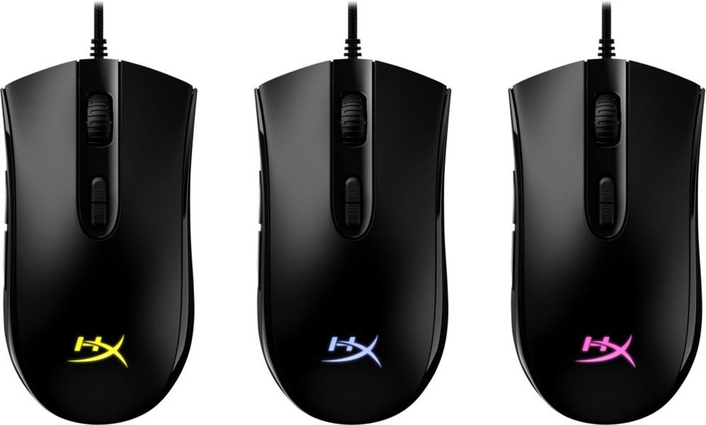 HP HyperX Pulsefire Core - Gaming Mouse (Black) muis Ambidextrous USB Type-A Optisch 6200 DPI