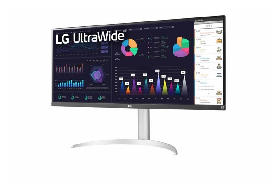 LG 34WQ65X-W computer monitor 86,4 cm (34"") 2560 x 1080 Pixels UltraWide Quad HD LCD Grijs