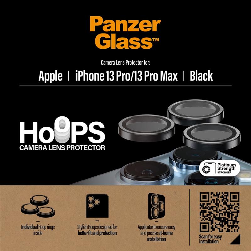 PanzerGlass Camera Rings iPhone 13 Pro/13 Pro Max Doorzichtige schermbeschermer Apple 1 stuk(s)