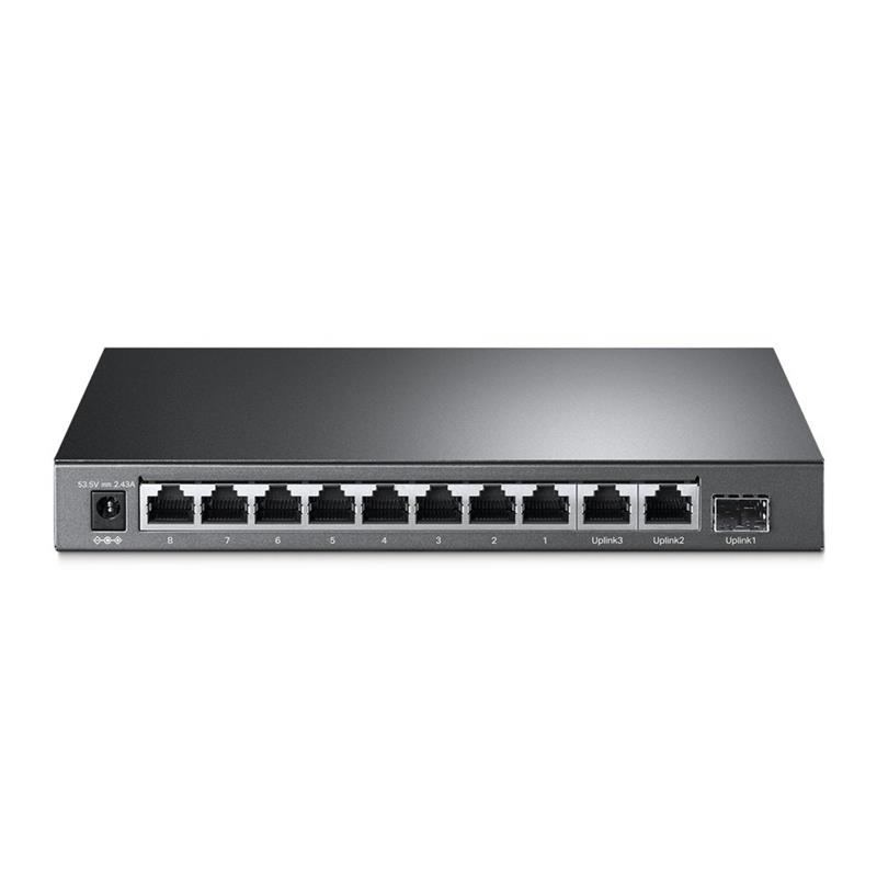 TP-LINK TL-SG1210MP netwerk-switch Unmanaged Gigabit Ethernet (10/100/1000) Power over Ethernet (PoE) Zwart