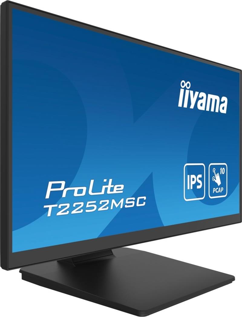 iiyama ProLite T2252MSC-B2 computer monitor 54,6 cm (21.5"") 1920 x 1080 Pixels Full HD LCD Touchscreen Zwart