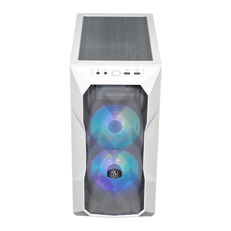 Cooler Master TD300 Mesh White mATX Midi-Tower ARGB hub 3D Mesh removable top