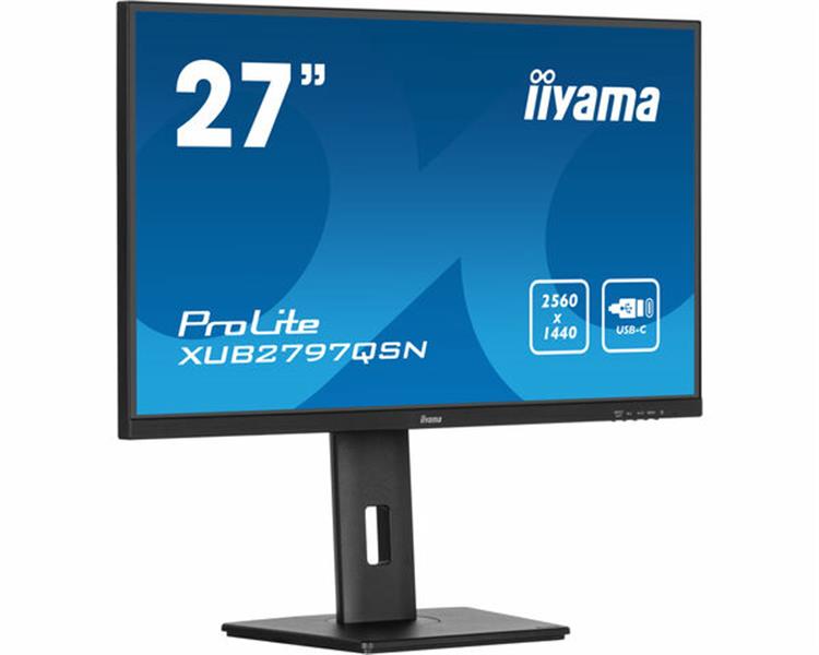 iiyama ProLite XUB2797QSN-B1 computer monitor 68,6 cm (27"") 2560 x 1440 Pixels Wide Quad HD LED Zwart