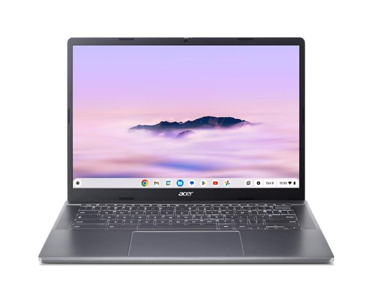 Acer Chromebook Plus 514 CBE574-1-R8DP AMD Ryzen™ 5 7520C 35,6 cm (14"") WUXGA 8 GB LPDDR5x-SDRAM 128 GB SSD Wi-Fi 6E (802.11ax) ChromeOS Grijs