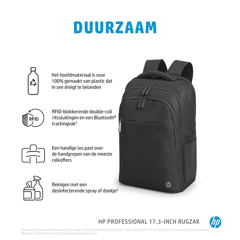 HP Professional 17,3-inch rugzak