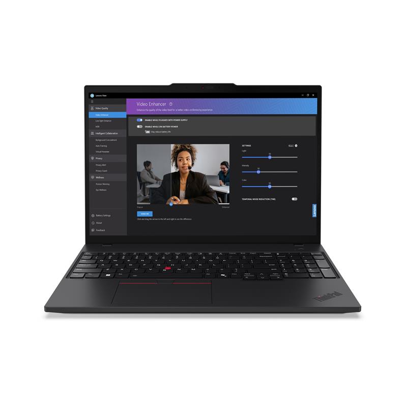 Lenovo ThinkPad T16 Intel Core Ultra 7 155U Laptop 40,6 cm (16"") 32 GB DDR5-SDRAM 1 TB SSD Wi-Fi 6E (802.11ax) Windows 11 Pro Zwart