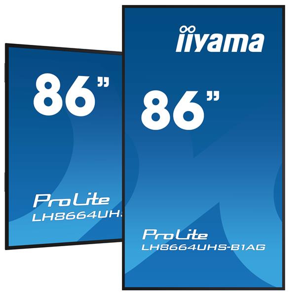 iiyama PROLITE Digitaal A-kaart 2,18 m (86"") LED Wifi 500 cd/m² 4K Ultra HD Zwart Type processor Android 11 24/7