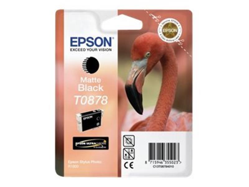 Epson Flamingo inktpatroon Matte Black T0878 Ultra Gloss High-Gloss 2