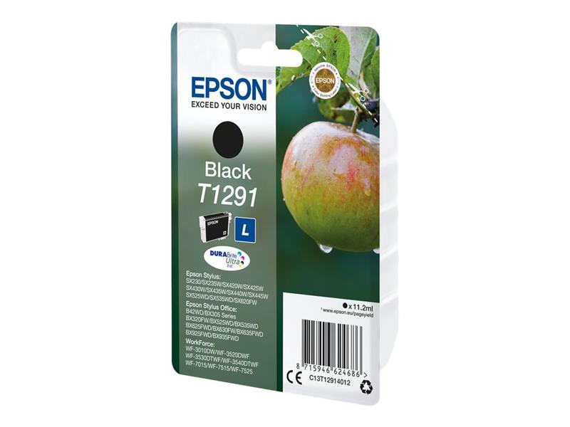 Epson Apple Singlepack Black T1291 DURABrite Ultra Ink