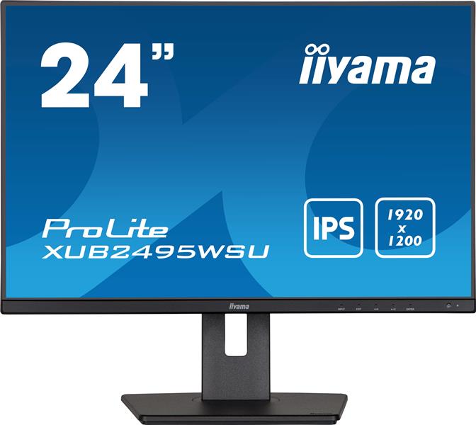 iiyama ProLite XUB2495WSU-B5 computer monitor 61,2 cm (24.1"") 1920 x 1200 Pixels WUXGA LCD Zwart