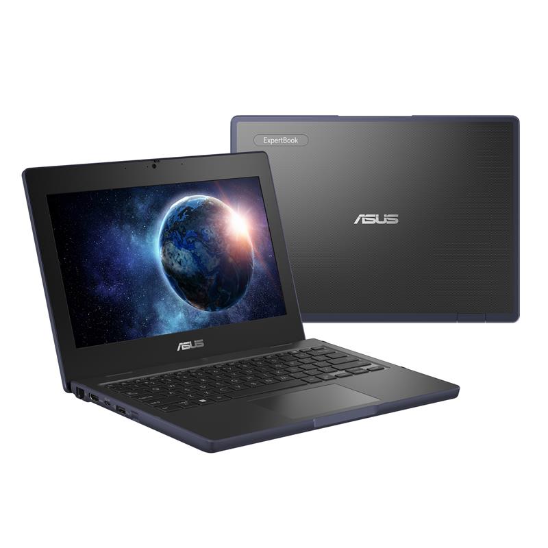 ASUS BR1104CGA-N00032XA Laptop 29,5 cm (11.6"") HD Intel® N N100 8 GB LPDDR5-SDRAM 128 GB Flash Wi-Fi 6 (802.11ax) Windows 11 Pro Education Zwart, Gri